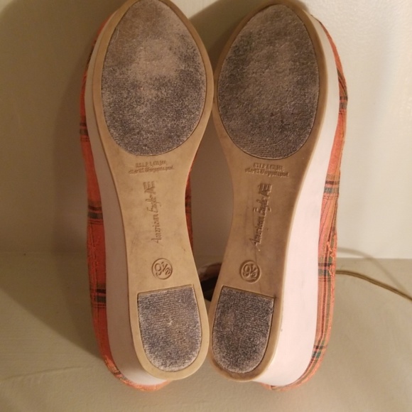 Super Cute Orange Plaid Platforms - Picture 4 of 4
